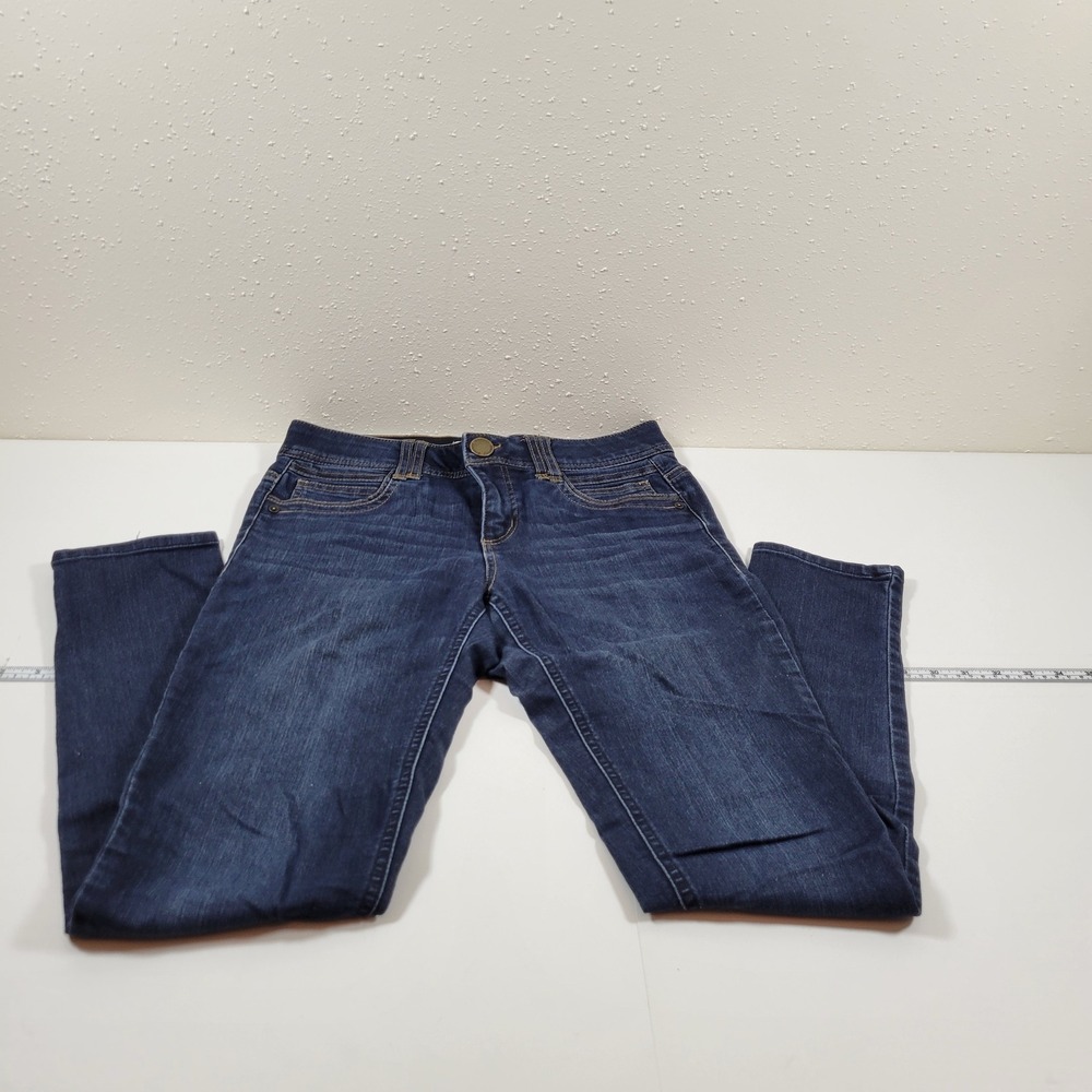 Democracy Skinny Jeans Womens‎ 4 Blue Excellent Ab Solution Dark Wash Stretch